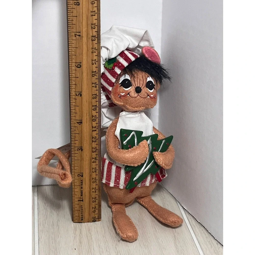 Annalee Shimmermint Chef Mouse Christmas Felt Doll Figure 600411 Tree cookie